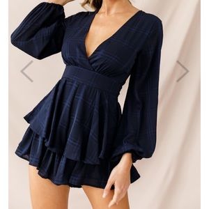 Selfie leslie navy romper